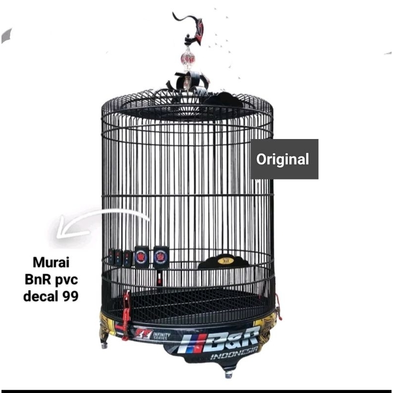KANDANG SANGKAR MURAI BNR PVC DECAL 99 NO 2