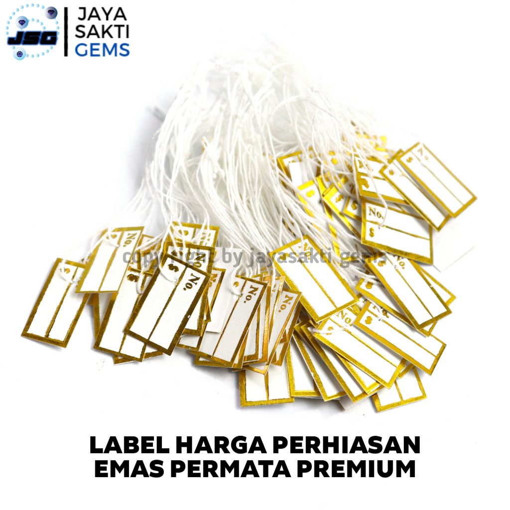 Label Harga - Berat Perhiasan Emas Permata Premium