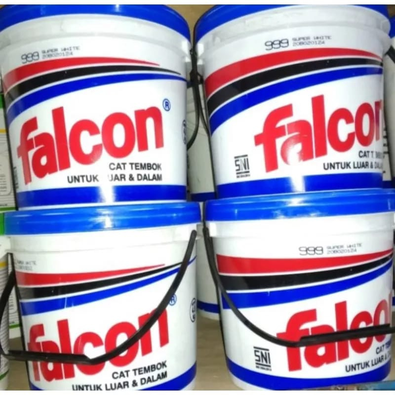 CAT TEMBOK FALCON 4,5 KG dan 20 KG GALON PAIL PUTIH DAN WARNA MURAH ( 20 KG )
