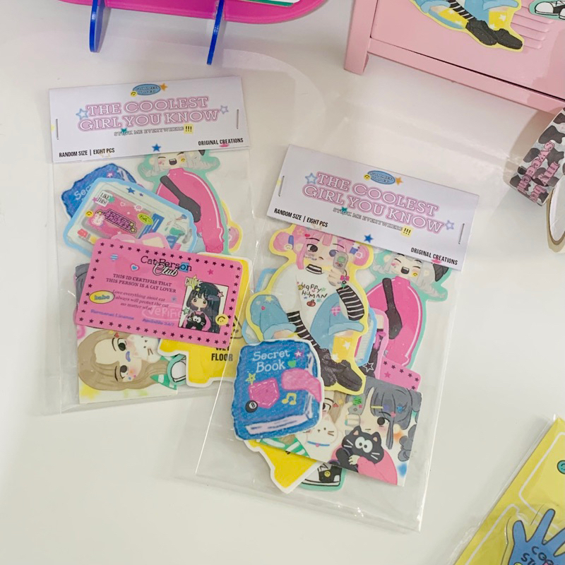 

Summer Tapes - The Coolest Girl You Know Sticker Pack/Seal sticker/ Sticker deco