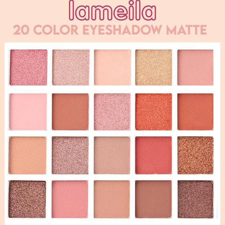 Lameila 5260 Eyeshadow Palette 20 Warna Eyeshadow Waterproof dan Tahan Lama