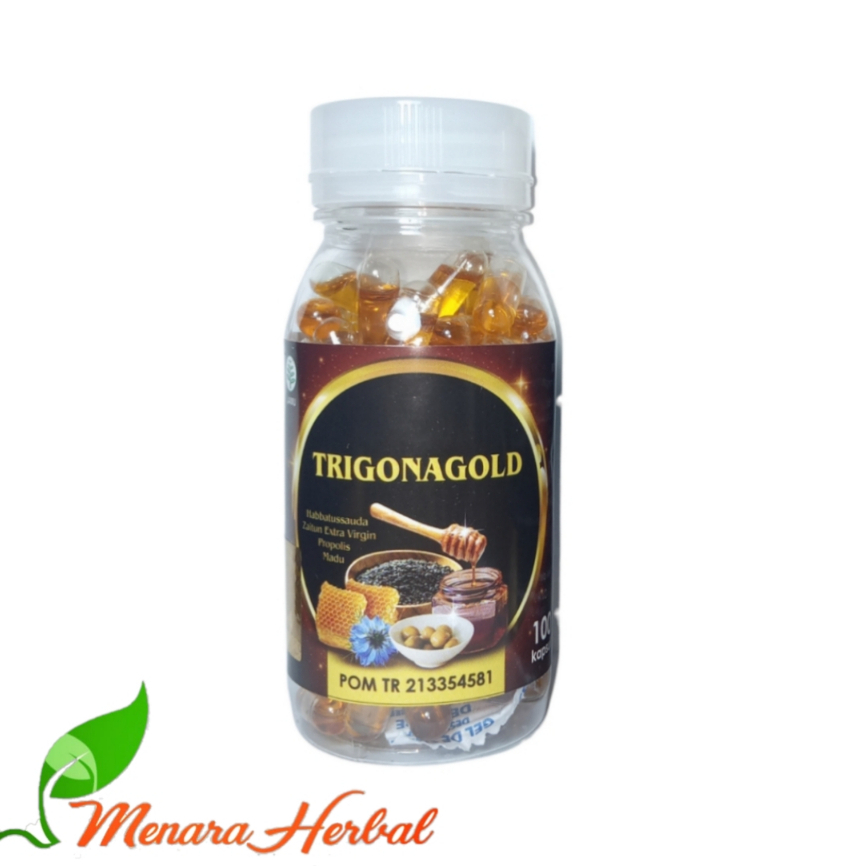 Trigona Gold Habbatussauda Plus Propolis Madu & Zaitun | Trigona Gold 100 Kapsul