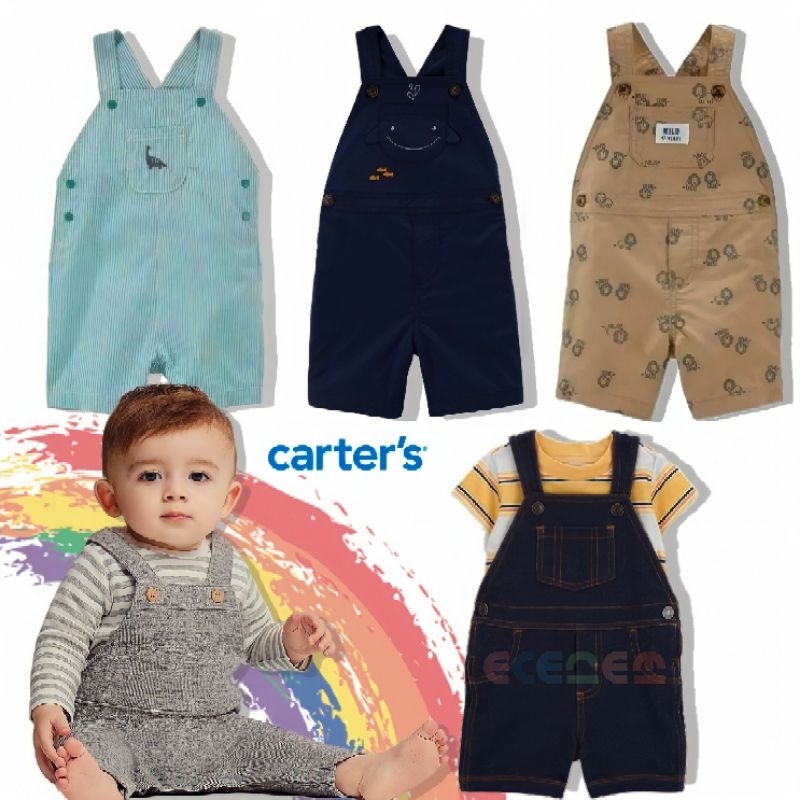 Oneset Overall Carters Baby Jumpsuit Baju Overall Anak Usia Newborn - 2 tahun Satu Set Overall Anak 