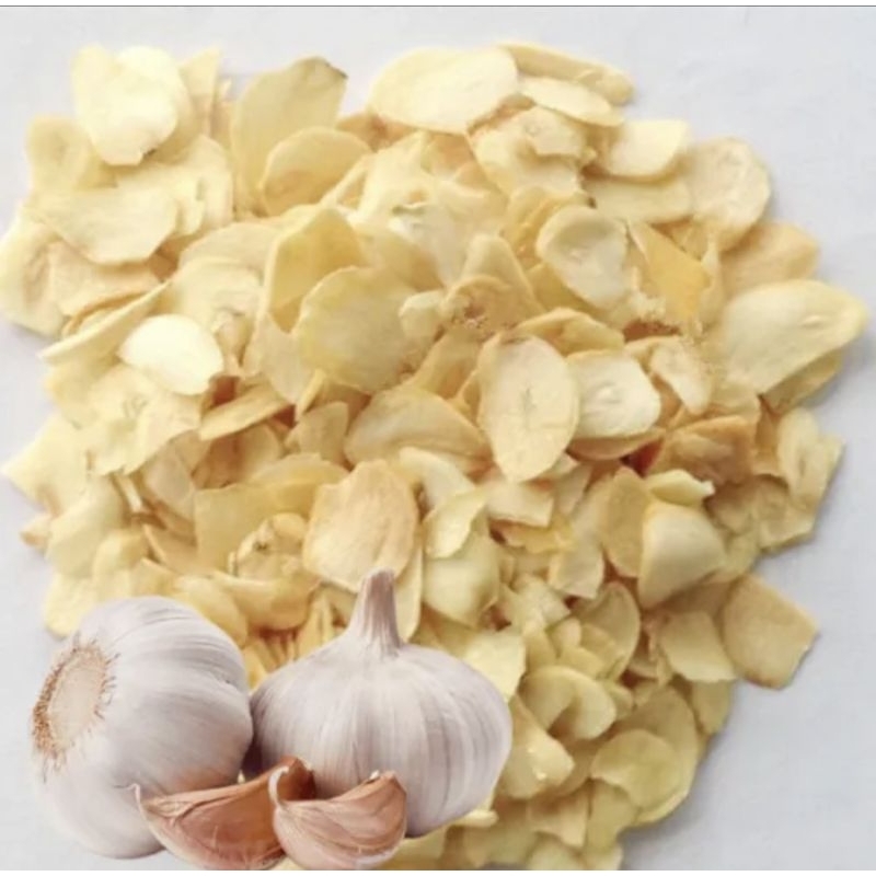 

Bawang Putih Kering 1 kg / Dehydrated Garlic Flakes 1000 gram / Dried Garlic Flakes