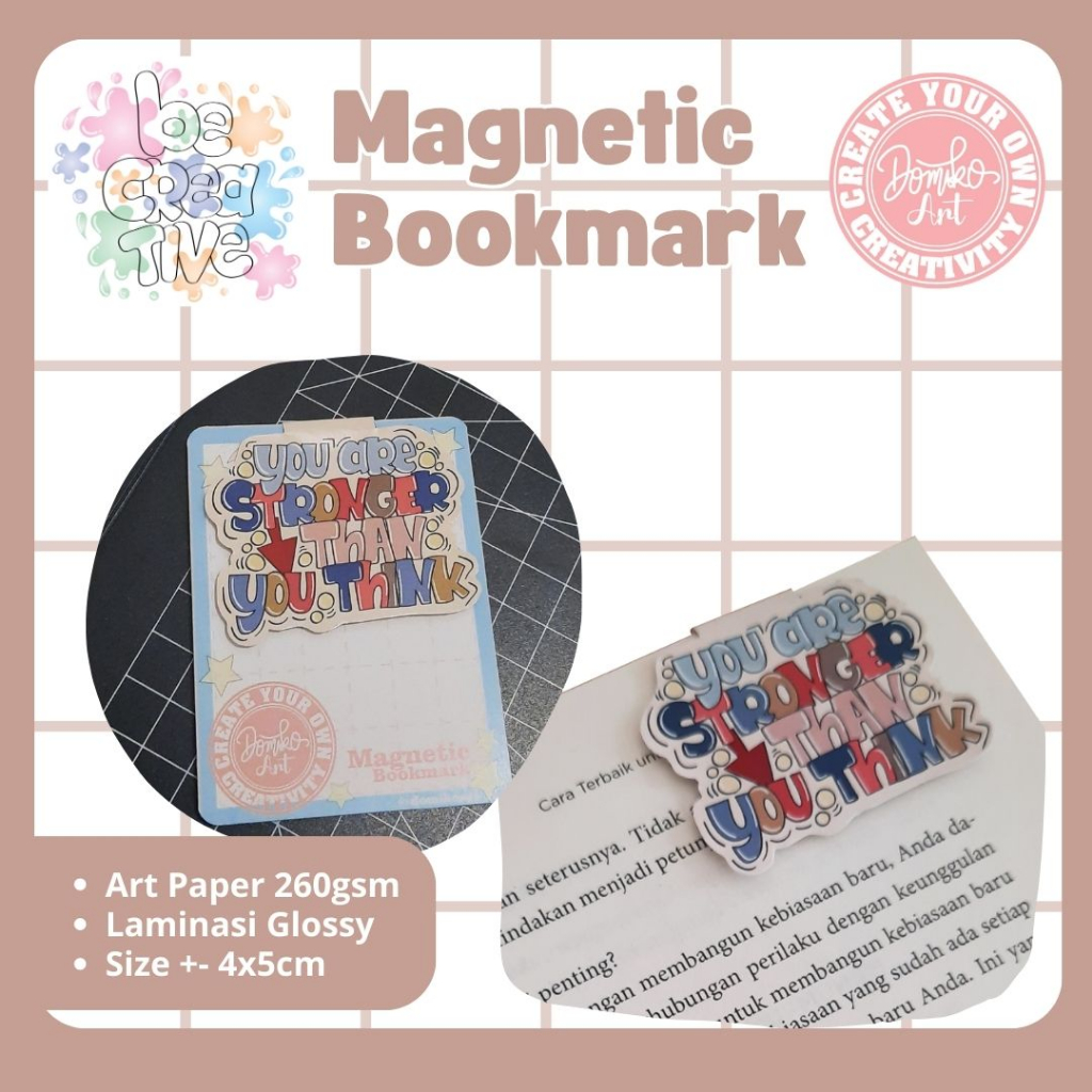 

Magnetic Bookmark You are Stronger