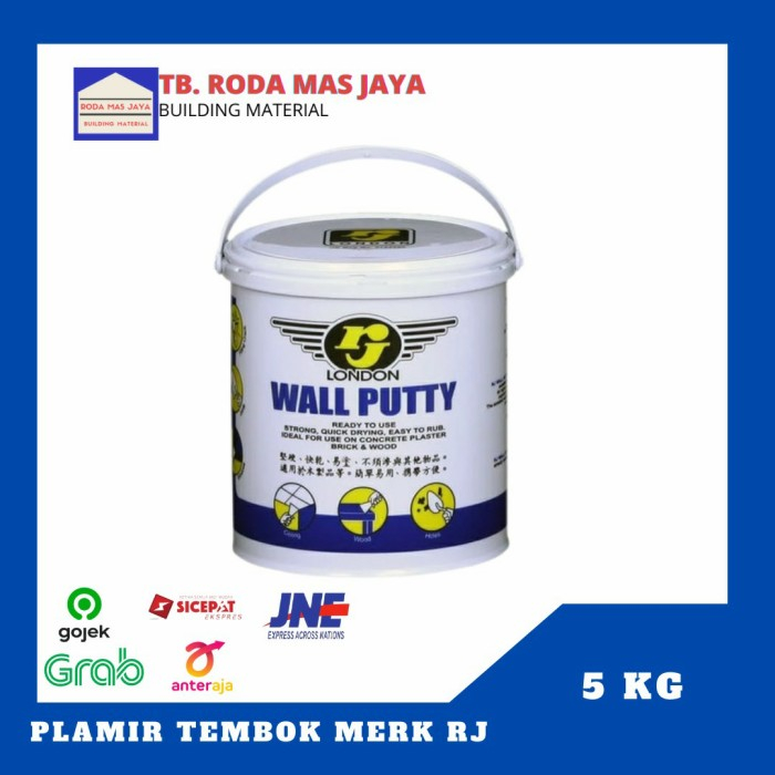 Dempul Tembok/Plamir Tembok/Wall Putty Merk RJ 5KG
