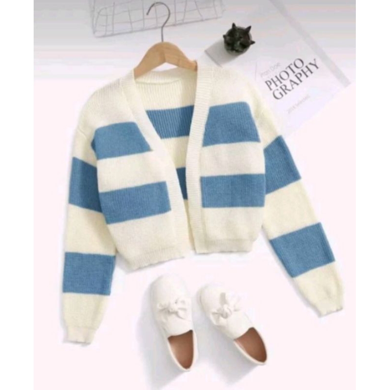 atasan rajut wanita/baju rajut lengan panjang/rajut crop lengan panjang korea