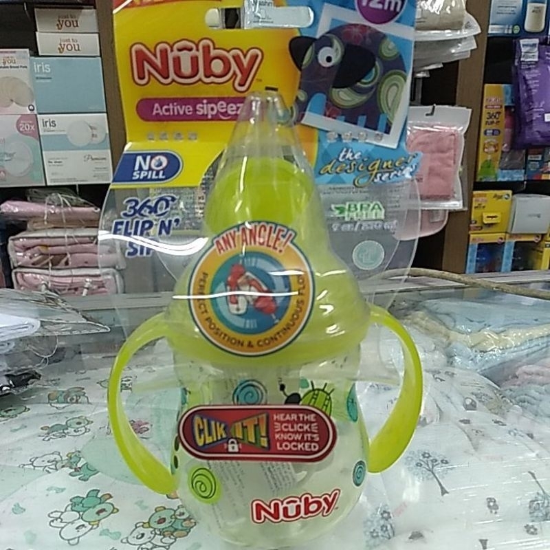 Nuby Straw Cup 270ml - Nuby Flip N sip