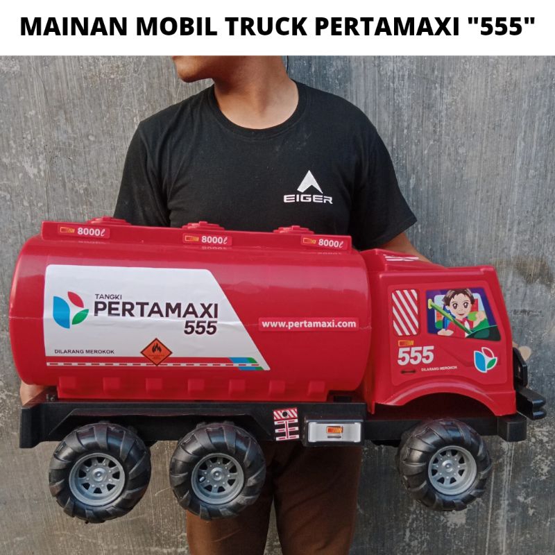 MAINAN TRUK PERTAMAXI BESAR SEKALI  - MAINAN TRUCK TANGKI JUMBO "555"