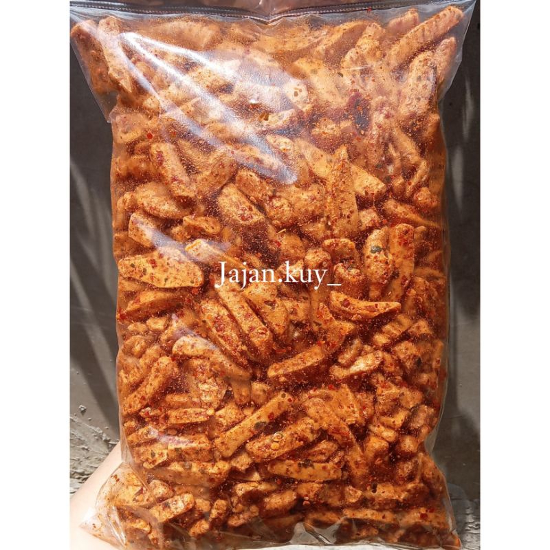 

Basreng Daun jaruk 1kg Basreng Viral Basreng Bumbu rempah Basreng stik Baso goreng Cemilan Bandung