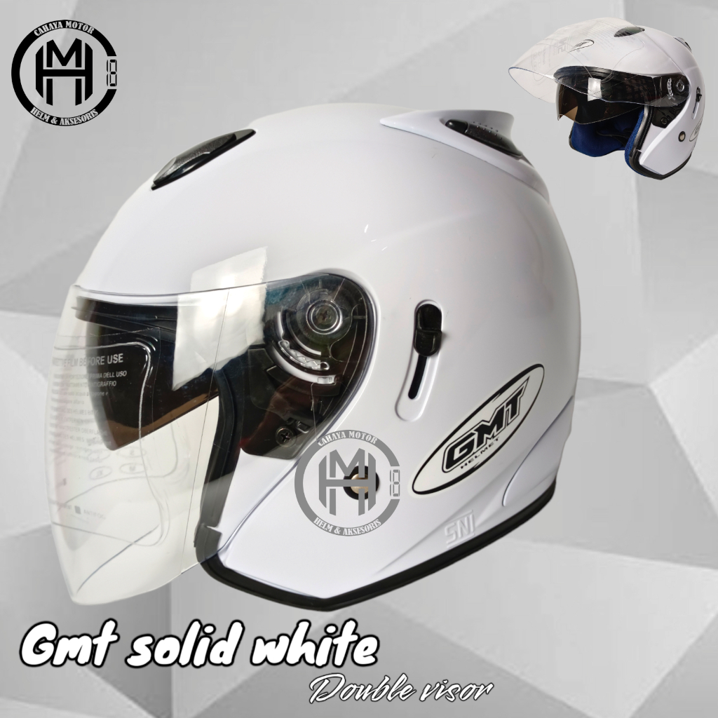 HELM GMT PUTIH | MODEL INK CENTRO DOUBLE VISOR