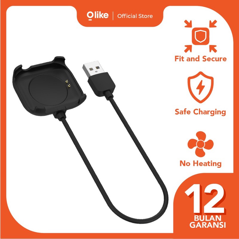 OLIKE SMARTWATCH KABEL CHARGER 2 PIN FW1-C/ W12C PRO/ W12 PRO/ OW-W5C/ ORIGINAL MAGNET QUICK CHARGING - GARANSI 1 TAHUN