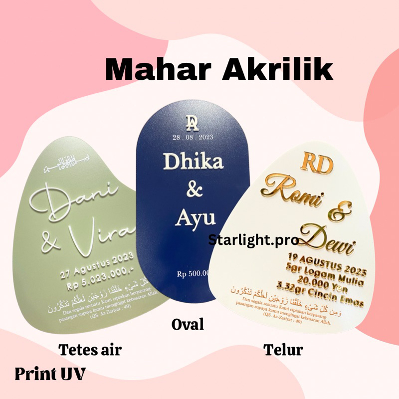 Print uv akrilik print bahan mahar tetes air telur abstrak akrilik dekorasi