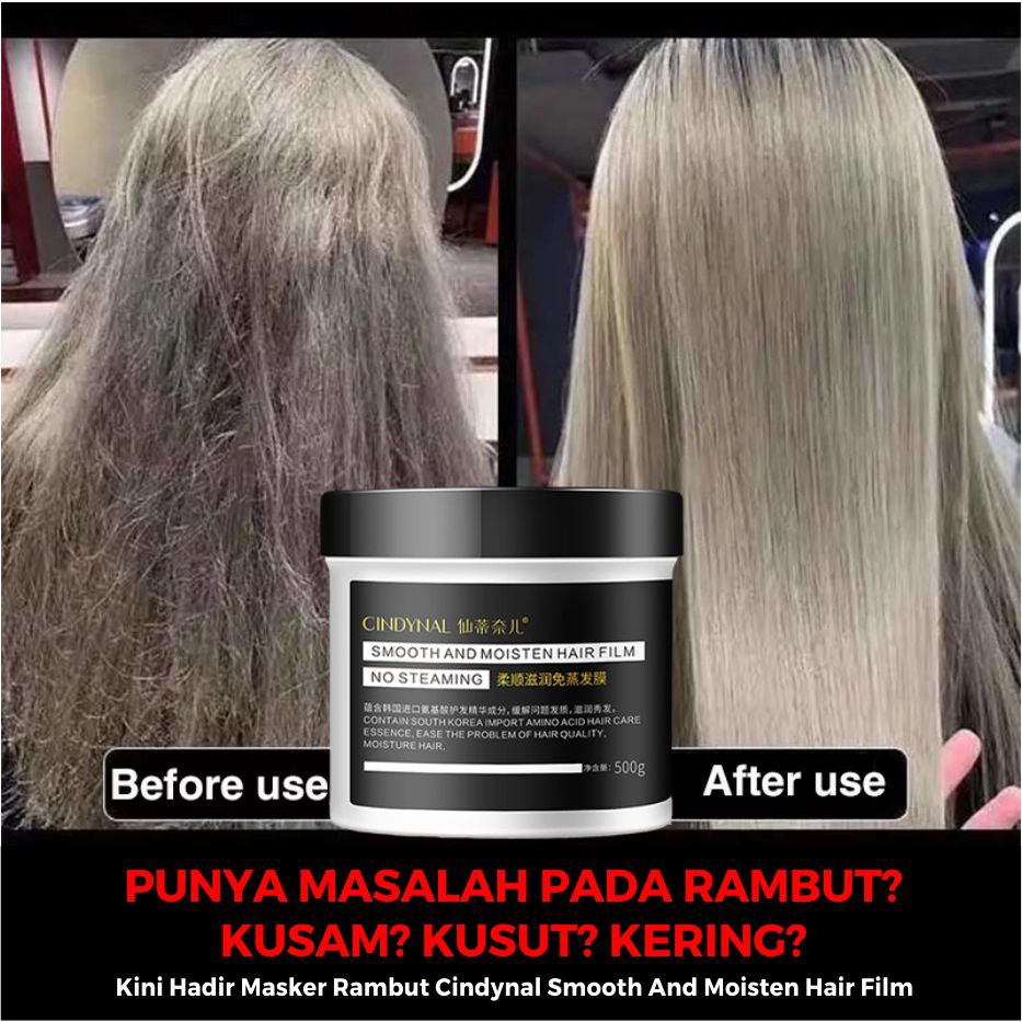 Masker rambut kering Hair mask Creambath rambut 500G Obat pelurus rambut permanen Obat lurus rambut 