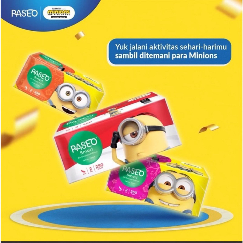 TISSUE PASEO SMART FACIAL 250 SHEET 2 PLY / TISSUE PASEO 250 SHEET / TISU TISSU