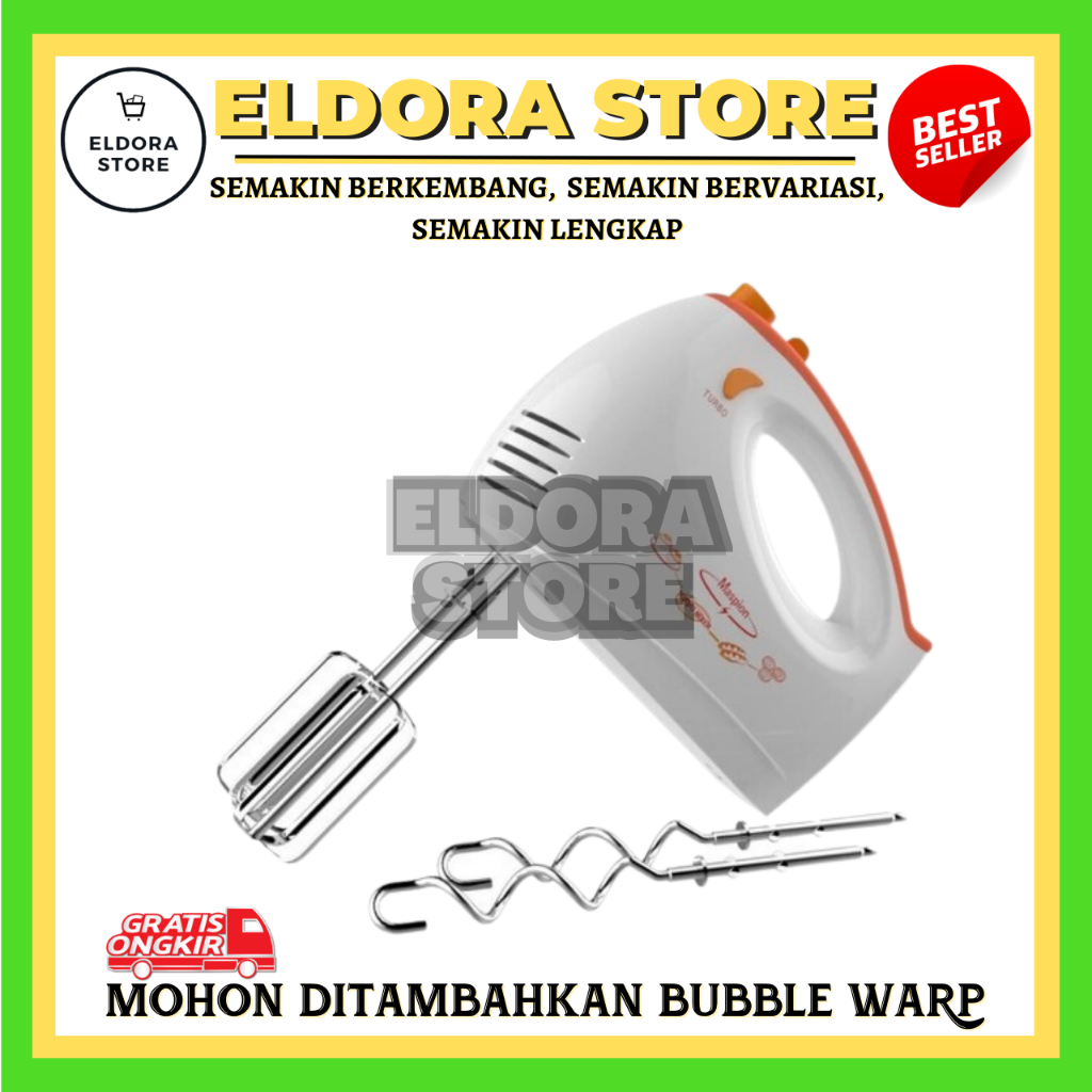 MASPION HAND MIXER MT-1193 | ALAT PENGADUK KUE MASPION | HAND MIXER MASPION | MIXER