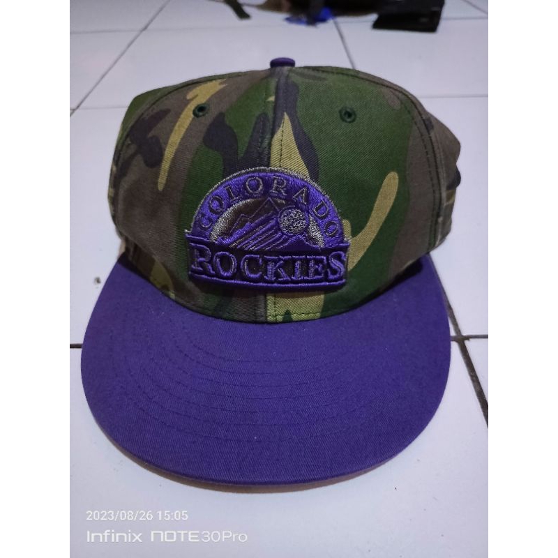 Topi snapback Colorado rockies 47 brand camo