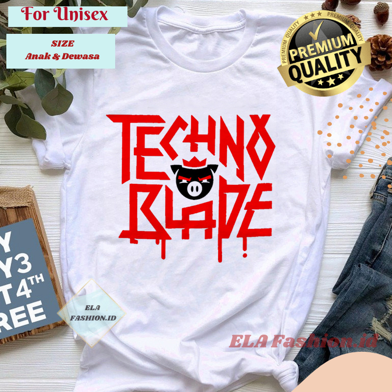 Kaos Game Technoblade Dream SMP Harajuku Uniseks Korea Style