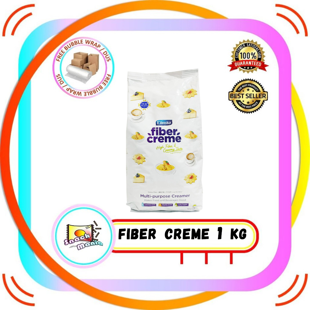 

Ellenka Fiber Creme Multi Purpose Creamer 1000 gr / 1 kg Santan Susu