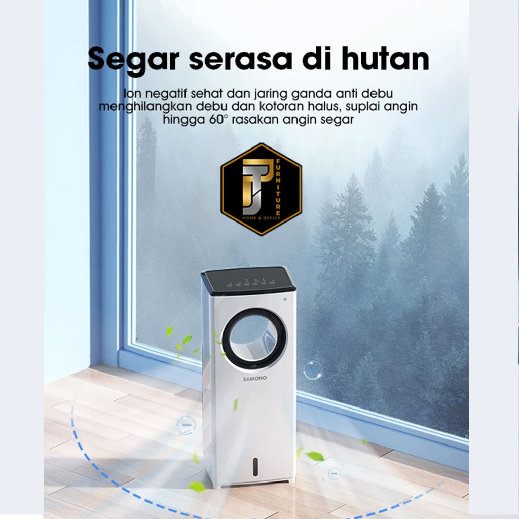 SAMONO SW-AC25 kipas Bladeless AIR COOLER penyejuk ruangan 2.5L