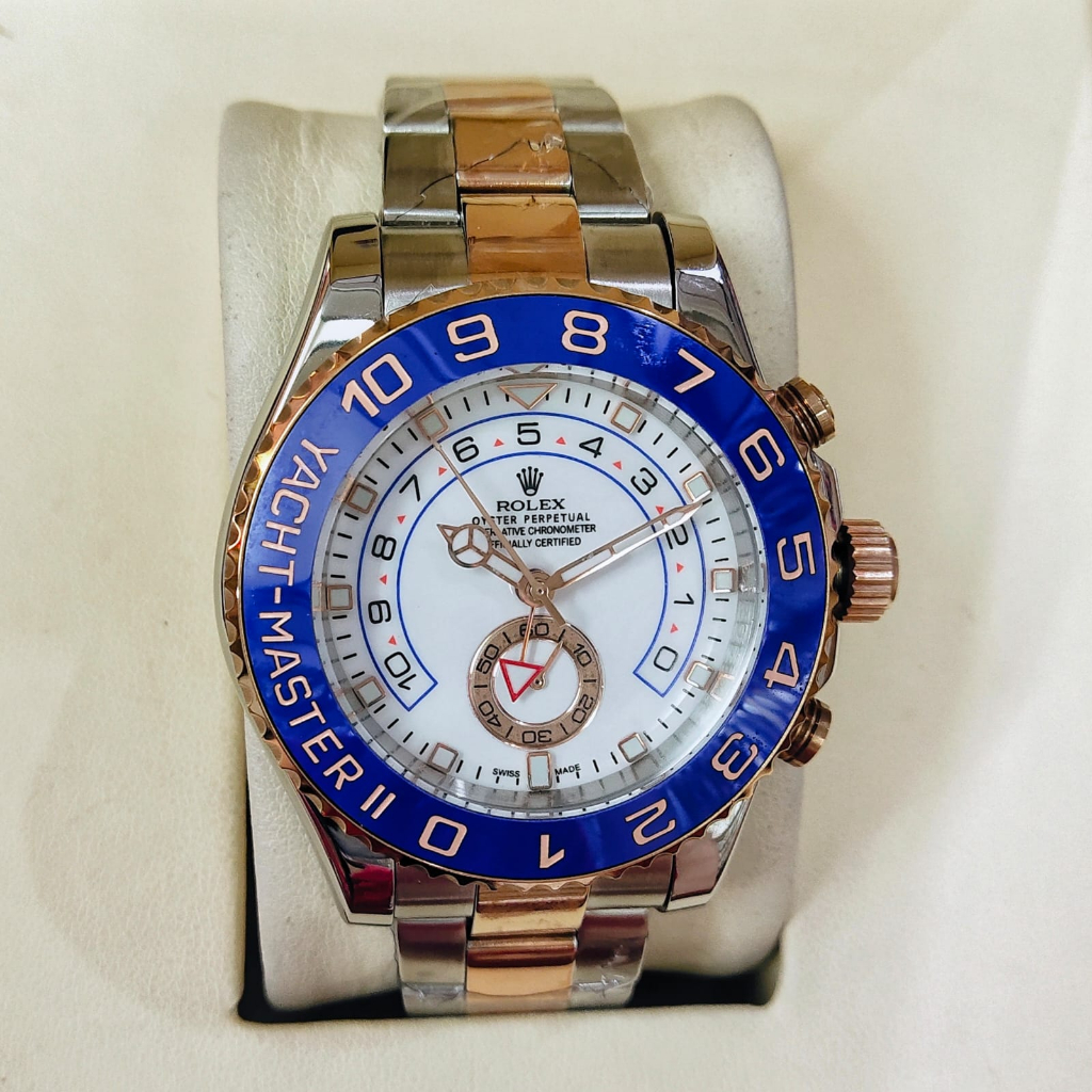 Jam Tangan Otomatis Rolex Yacht Master II Rantai Original Berkualitas