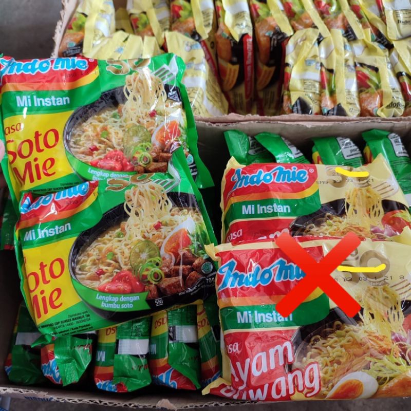 

Paket INDOMIE REBUS ISI 4