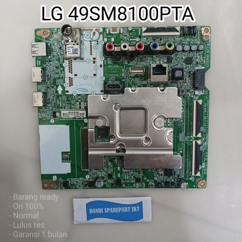 MB LG 49SM8100PTA 49SM8100 MAINBOARD - MAINBOARD LG - MAINBOARD - MOTHERBOARD - MOBO - MESIN TV