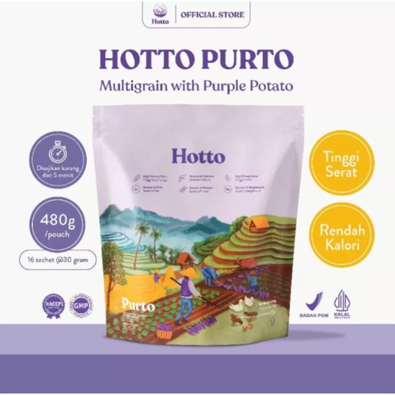 

Hotto Purto Multigrain with Purple Potato Size Pouch 16 sachet