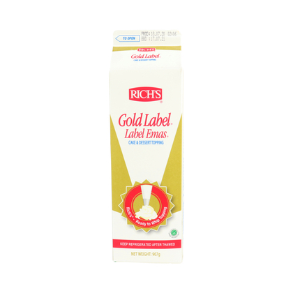 

Richs Rich Gold Label Emas Whipping Cream 907 Gram