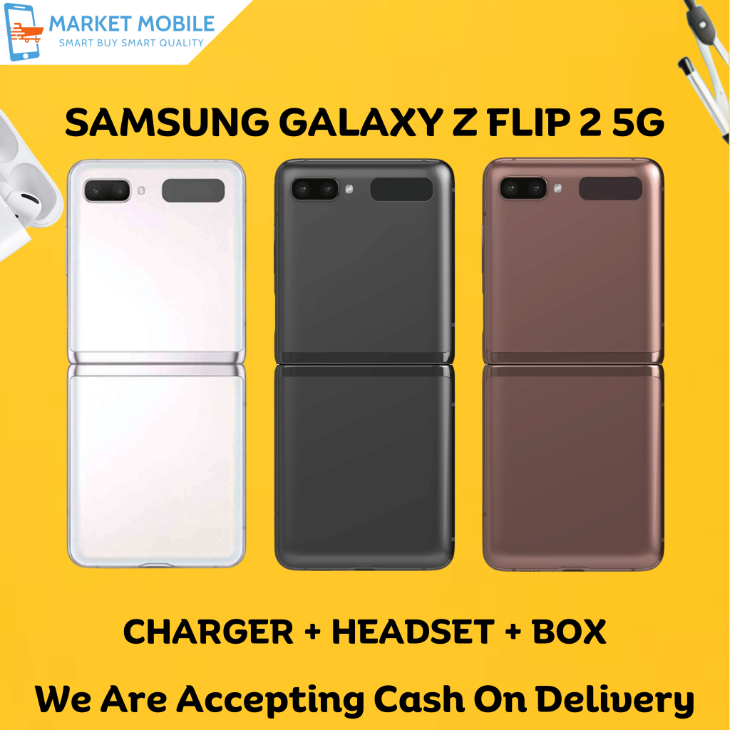 Samsung Galaxy Z Flip2 Snapdragon 865 / RAM 8 Second Mulus Fullset Original  Samsung Z Flip 2 Seken