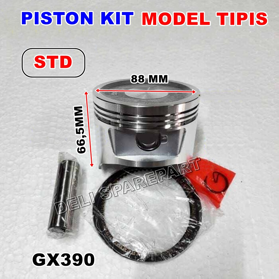 Gx390 Ring piston komplit piston kit model ring tipis gx390 STD