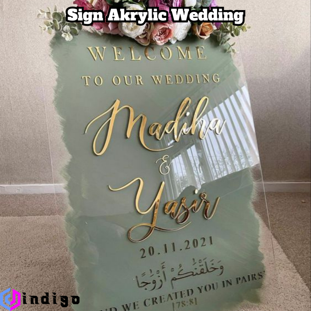 Sign Welcome Wedding /Dekorasi Lamaran