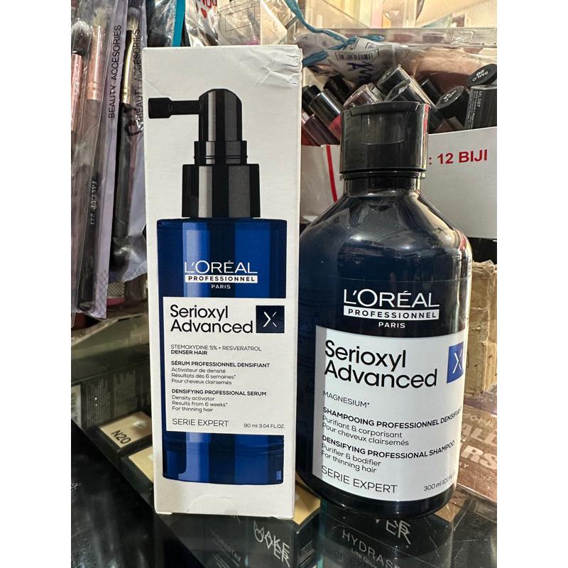 Paket Hemat Loreal Serioxyl Denser activator & Serioxyl Advanced Shampo