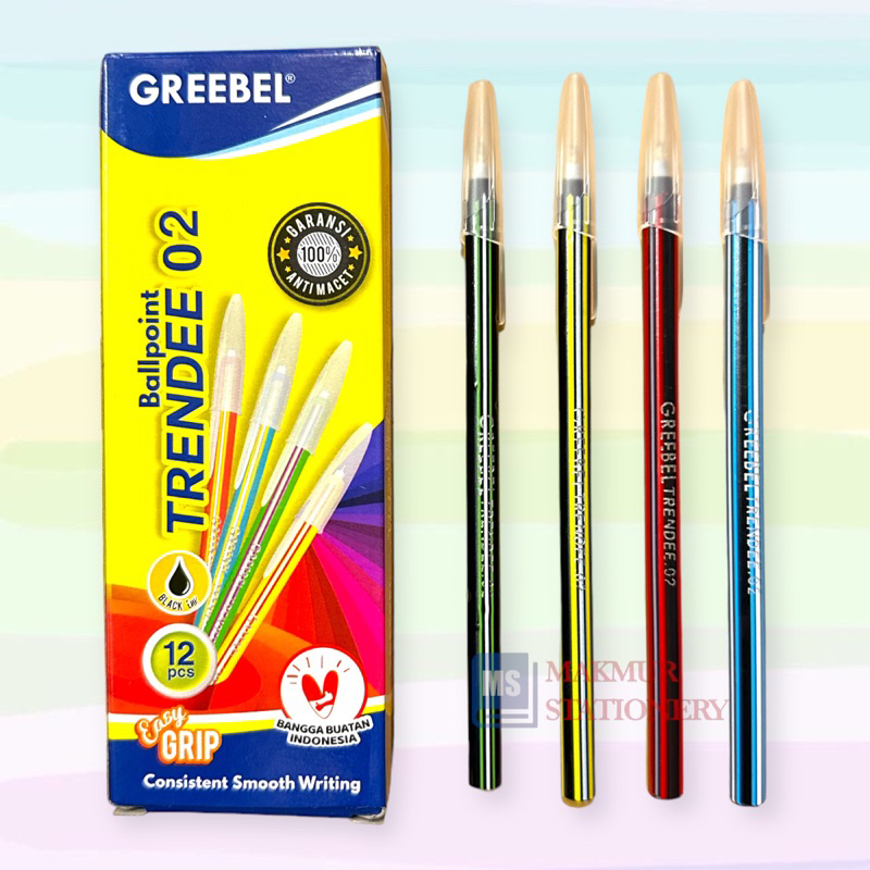 

Pulpen / Ballpoint / Pen Greebel TRENDEE (12 Pcs)