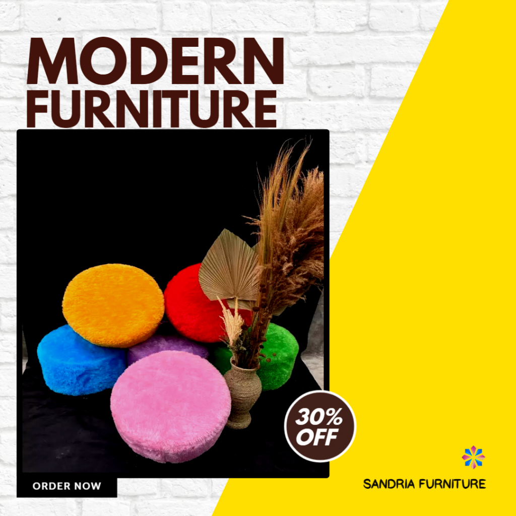 PROMO KURSI STOOL KAKI BULAT | SOFA STOOL VIRALL - MINIMALIS