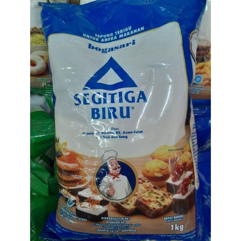 

Tepung Segitiga Biru 1kg Premium Murah Meriah