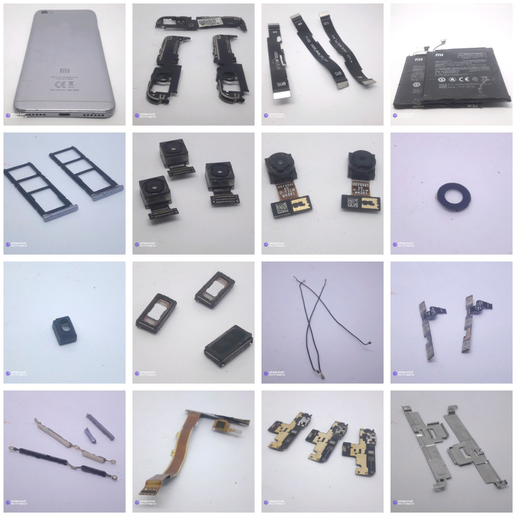 PART XIAOMI REDMI NOTE 5A UGGLITE ORI - BACKDOOR/ FRAME LCD/ TUTUP MESIN/ KAMERA DEPAN -BELAKANG/ KA