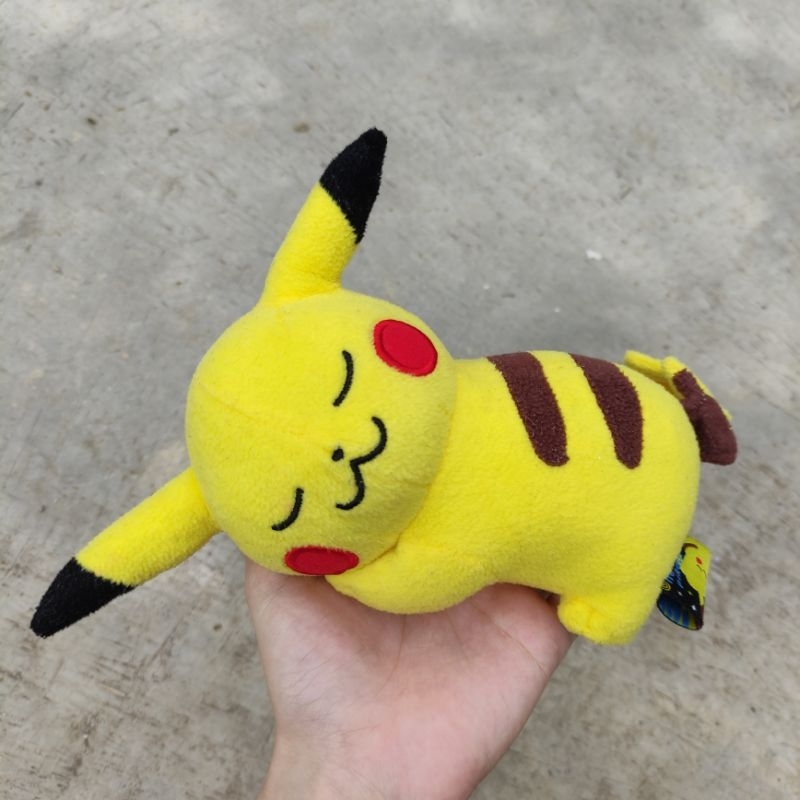 Boneka Pokemon Pikachu Tidur Bobo Sleeping Ori Pokemon Nintendo