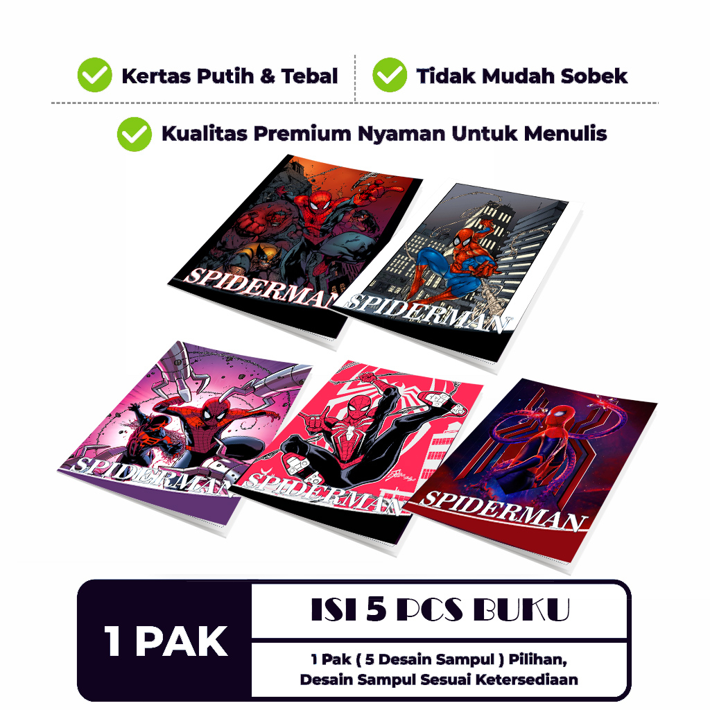 

(BK-005) Buku Tulis Sekolah Anime 38 Lembar ( PAK ) Bergaris 38 Lembar 1 Pak Isi 5 Buku/ Buku Tulis Anime/ Buku Aesthetic