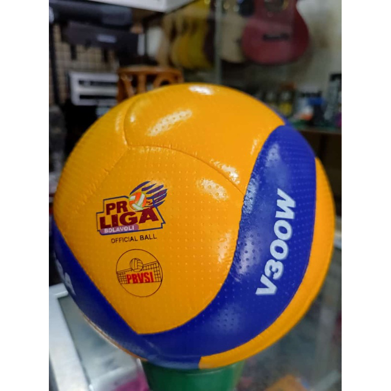 bola voli mikasa bahan kulit jeruk oren original thailand import