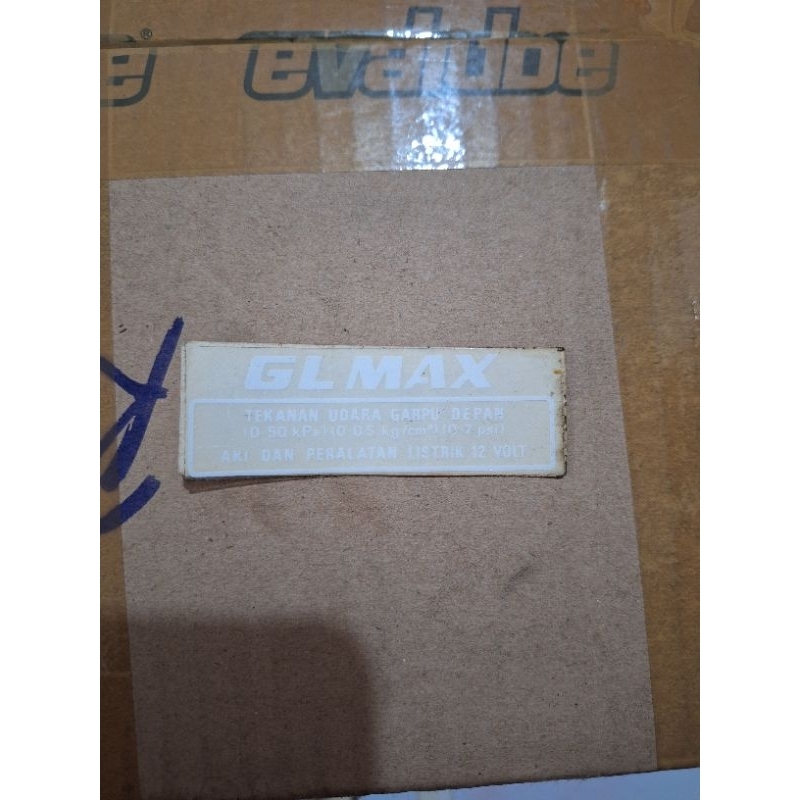 stiker list striping tangki honda glmax gl max original nos