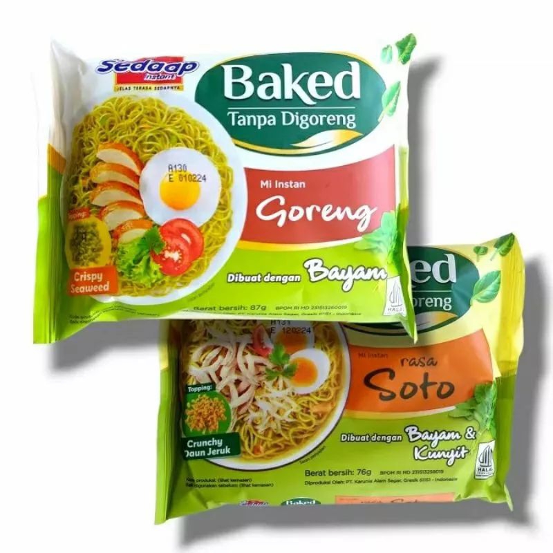 

Mie sedap baked -tanpa di goreng lebih sehat