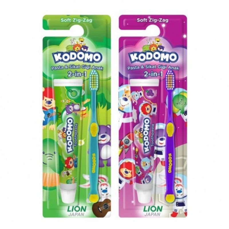 kodomo, pasta gigi anak + sikat gigi anak  / sikat gigi anak