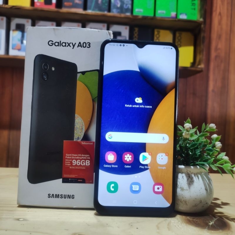 Hp second Samsung Galaxy A03 3/32 GB fullset