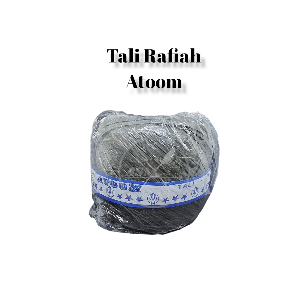 

TALI RAFIAH ATOOM 1 PACK / Tali Pengikat / Tali Hitam /Tali Rafiah Gulungan /Tali Serbaguna