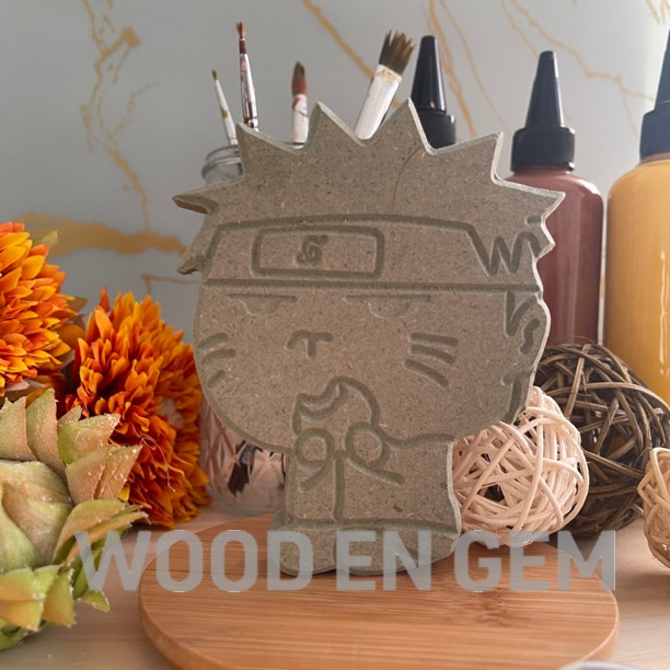 

WOODENGEM Naruto DIY Wood Painting Kit Mewarnai Melukis Mainan Anak Hampers Souvenir Kayu Karakter