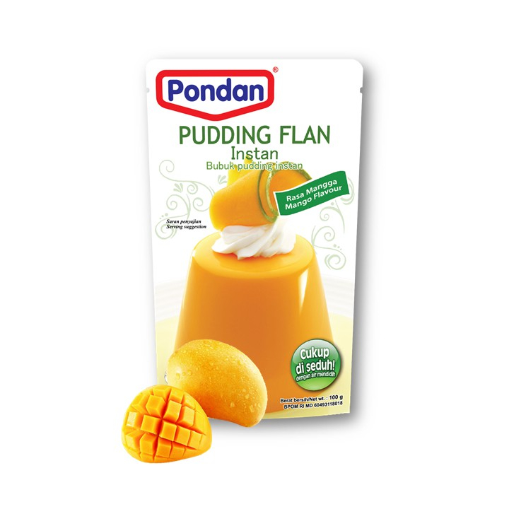 

Pondan Pudding Flan Instant Mangga 100gr