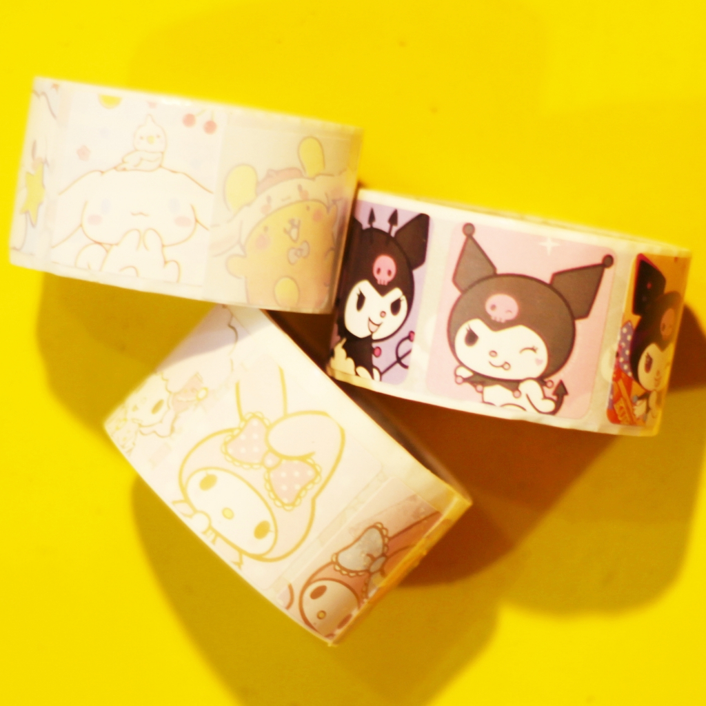 

[16 lembar] Stiker Sanrio Cinnamoroll/Melody/Kuomi Random