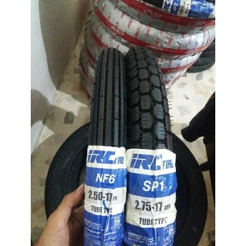 BAN IRC BATIK LURUS DAN TAHU NF3, NR6, NF6, SP1 ORGINAL IRC RING 17 BAN C70 GRAND PRIMA SUPRA