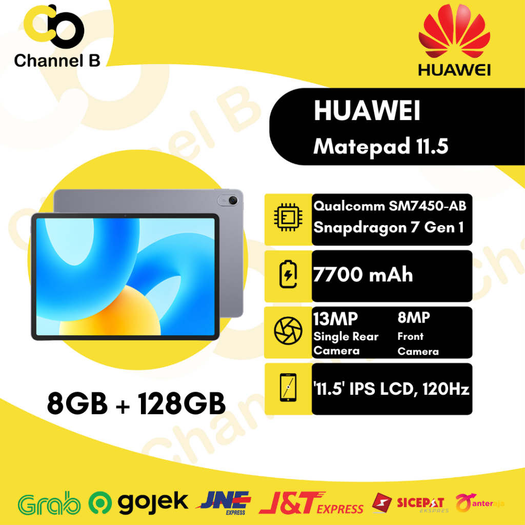 HUAWEI MatePad 11.5" Tablet [ Ram 8GB + Rom 128GB] - Garansi Resmi